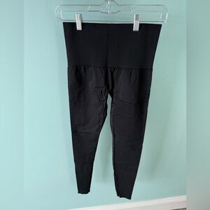 ASSETS by SPANX Black Essential Basic Nylon Blend High Rise Leggings Shapewear